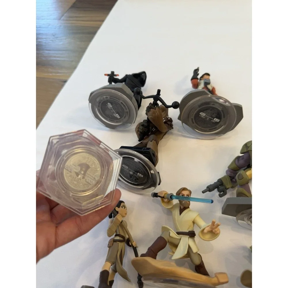 Disney Infinity 3.0 Star Wars Figure Lot Darth Vader Yoda Boba‎ Fett Rey Ahsoka
